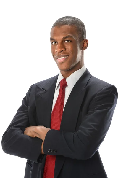 Retrato de hombre de negocios afroamericano — Foto de Stock