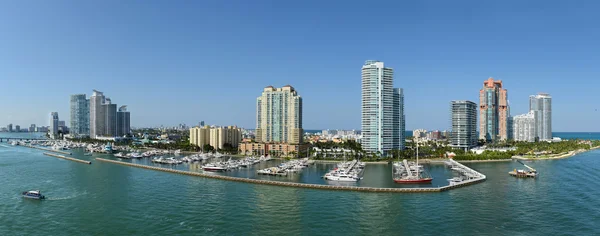 Vista aérea panorámica del sur de Miami Beach —  Fotos de Stock