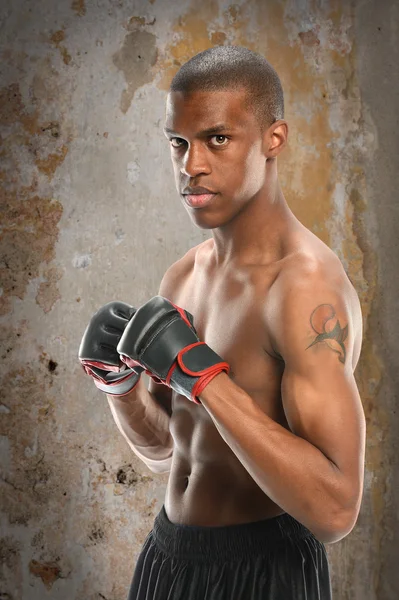 African American Fighter — Stock Photo, Image