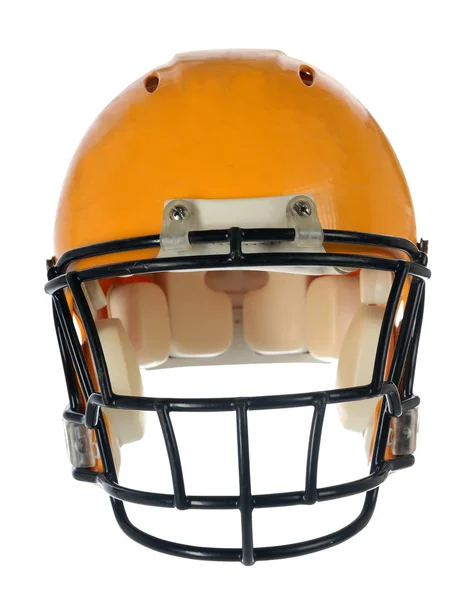 Футбольный шлем - вид спереди — стоковое фото