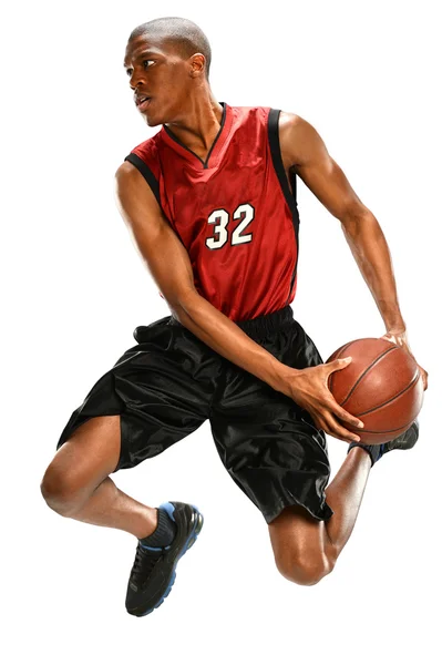 Basketball Player Dunking Ball — Stock Photo, Image