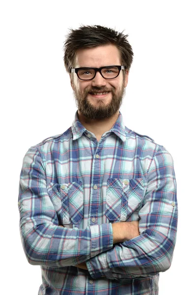 Portrait of Young Man With Beard — Stock Photo, Image