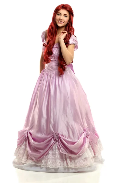Молодая женщина в костюме принцессы — стоковое фото