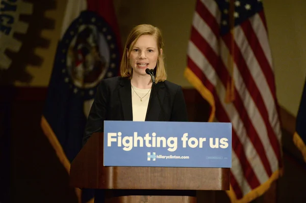 Hillary Clinton Rally in Bridgeton — Stockfoto