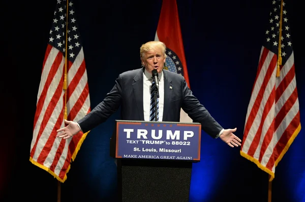 Donald Trump Campagnes à St. Louis — Photo