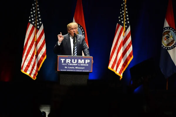 Donald Trump Campaigns in St. Louis — Stock Photo, Image