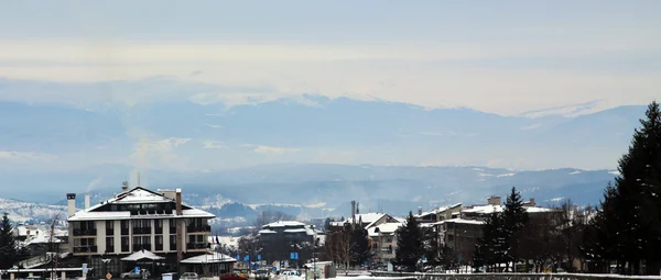 Snowtown. Vintern i Bulgarien — Stockfoto