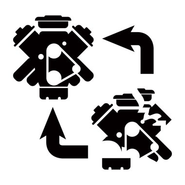 Araba Servisi - motor tamir simgesi