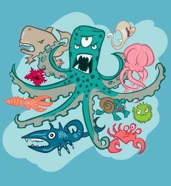 Grup sualtı canavarlar