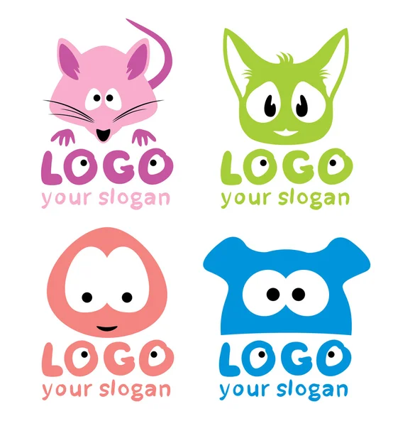 Logotipos animales — Vector de stock
