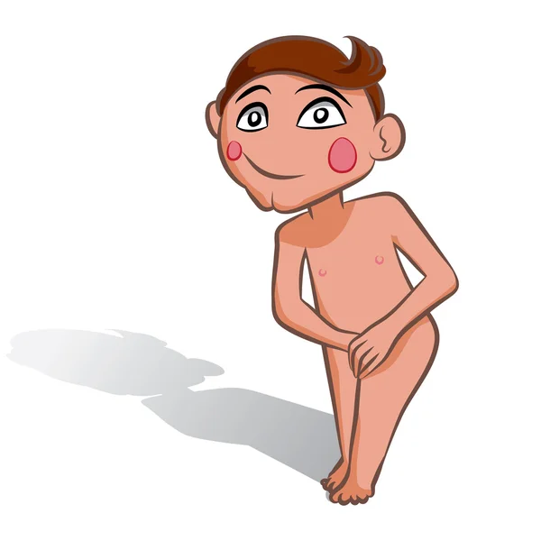 裸体性感白色男人 — 图库矢量图片
