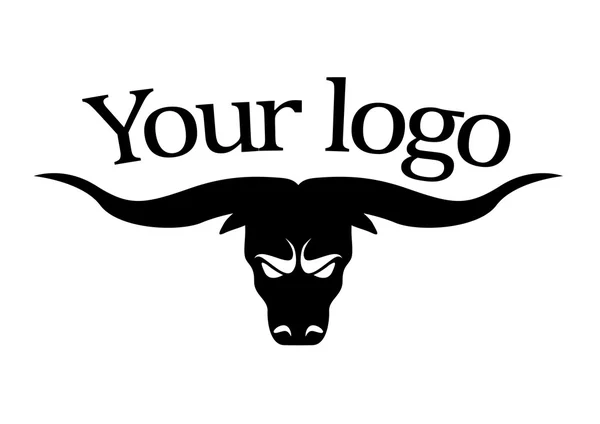 Logo vlees, rundvlees, stier — Stockvector