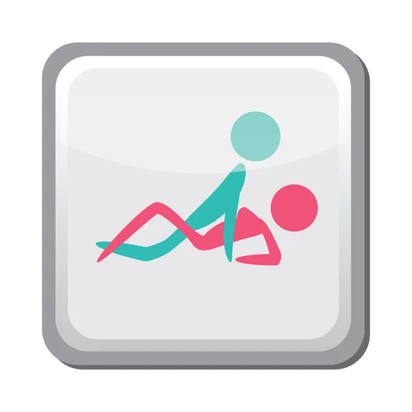 Sex position icon — Stock Vector