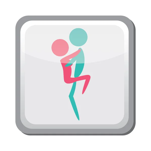 Icône de position de sexe — Image vectorielle