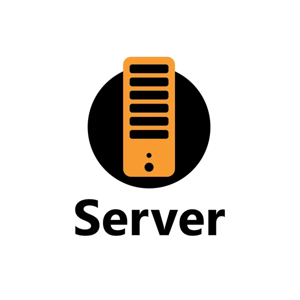 Technologic icon - server — Stockvector