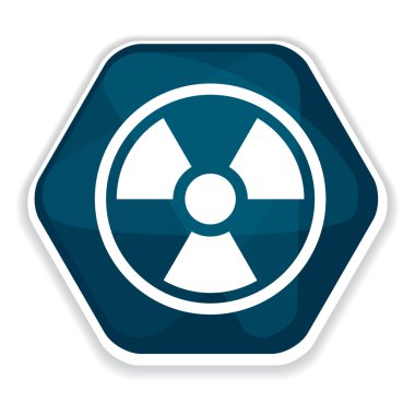 Mavi radyasyon işareti simgesi