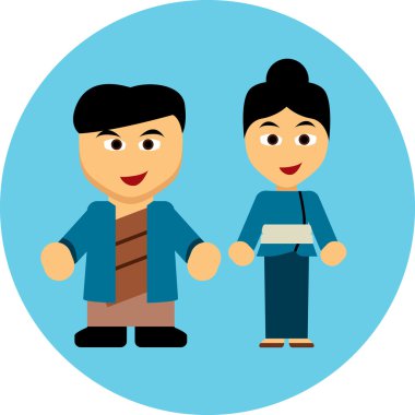 Geleneksel kostümleri Icon - Japonya