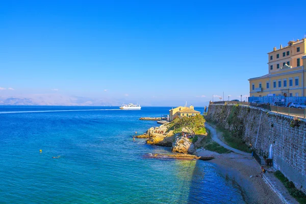 Léto na ostrově Korfu. Řecko — Stock fotografie