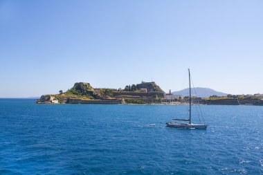 Corfu Island. Yunanistan. Eski Venedik Kalesi Corfu town.