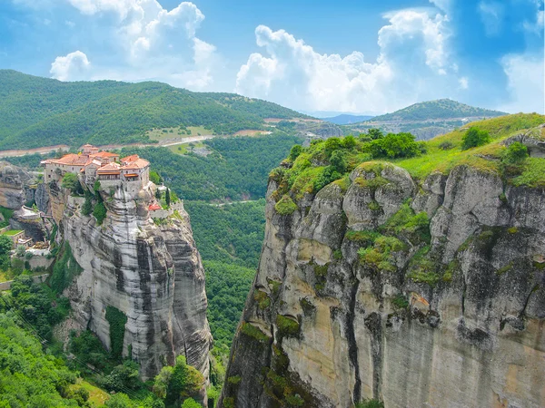 Görünümü bir Meteora manastırları. Yunanistan — Stok fotoğraf