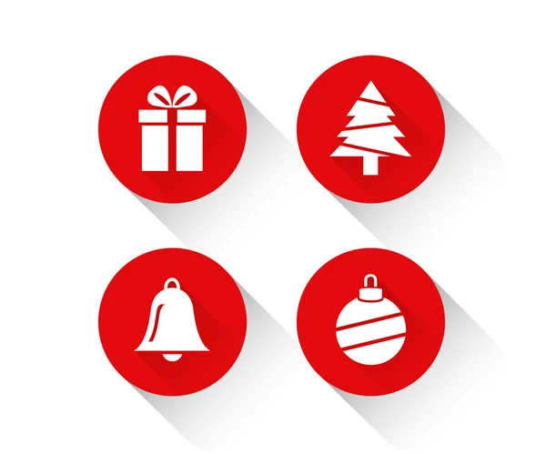 Conjunto de iconos de Navidad — Vector de stock