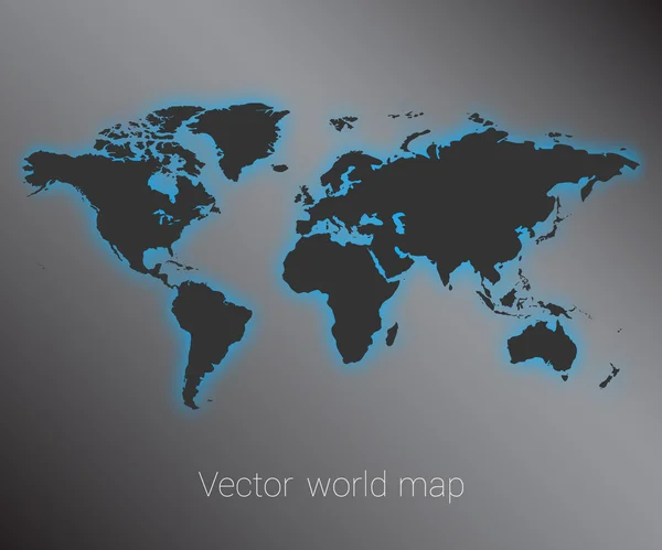 Mapa do mundo vetorial — Vetor de Stock