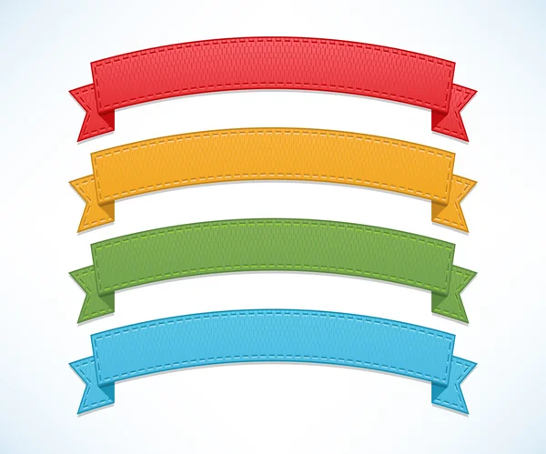 Color ribbon set — Stock Vector