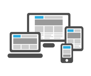 Responsive web design in digital devices
