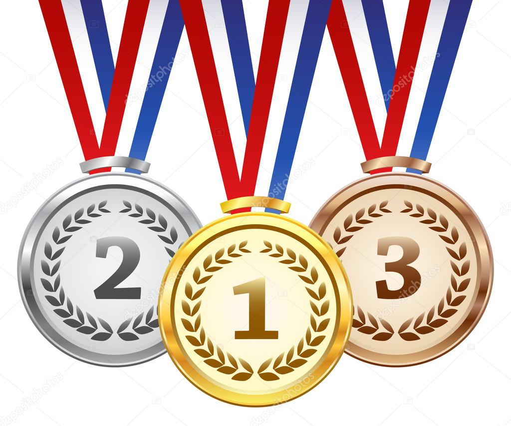 Vector award medals set