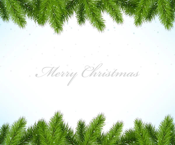 Christmas framework with fir tree Stock Vector