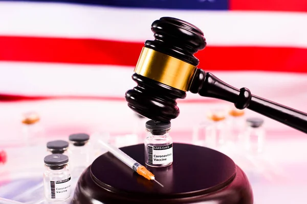 Vacuna Covid Legal Los Estados Unidos Cometido Ningún Delito Vial —  Fotos de Stock