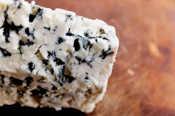 Detalle Queso Azul Francés Del Tipo Roquefort Envejecido Con Hongo — Foto de Stock