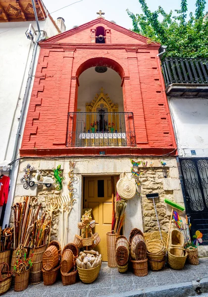 Morella España Julio 2021 Una Pequeña Ermita Donde Venden Cestas — Foto de Stock