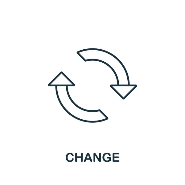 Changer l'icône de ligne. Élément simple de la collection de perturbations numériques. Aperçu Changer l'élément icône — Image vectorielle