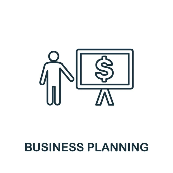 Business Planning Ikone Kreative Elemente Zeichen Aus Business Technologie Sammlung — Stockvektor