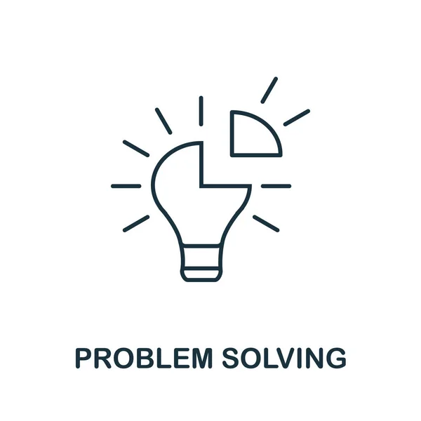 Problem Solving icon. Line style element from life skills collection. Thin Problem Solving icon for templates, infographics and more — 스톡 벡터