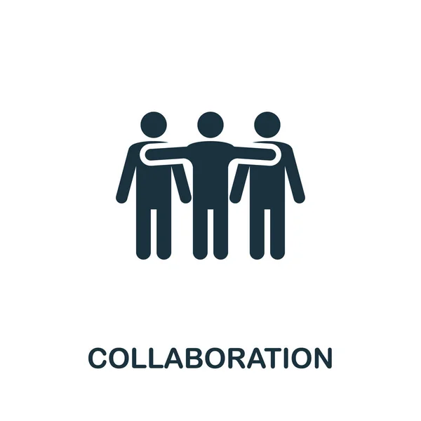 Ikona Współpracy Element Kreatywny Kolekcji Administracji Biznesowej Prosta Ikona Współpracy — Wektor stockowy