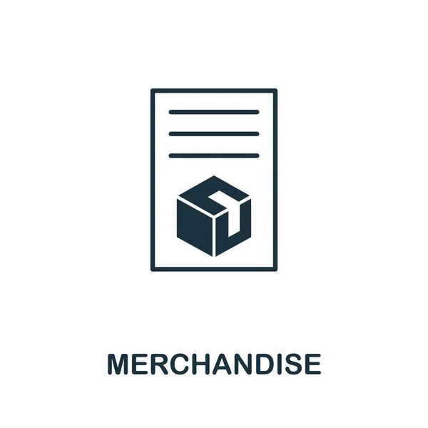 Merchandise Icon Creative Element Business Administration Collection Simple Merchandise Icon — 스톡 벡터