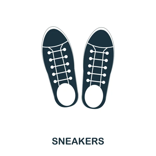 Icono Zapatillas Diseño Icono Estilo Plano Interfaz Ilustración Del Icono — Archivo Imágenes Vectoriales