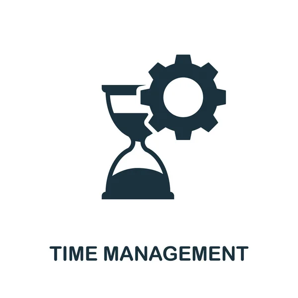 Значок Time Management. Простой элемент из коллекции бизнес-технологий. Заполненная иконка управления временем для шаблонов, инфографики и многое другое — стоковый вектор