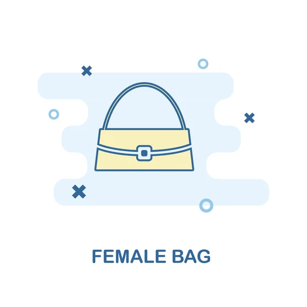 Icono de bolsa femenina. Diseño de estilo monocromático de la colección de iconos de ropa. UI y UX. Pixel perfecto icono de la bolsa femenina. Para diseño web, aplicaciones, software, uso de impresión. — Archivo Imágenes Vectoriales