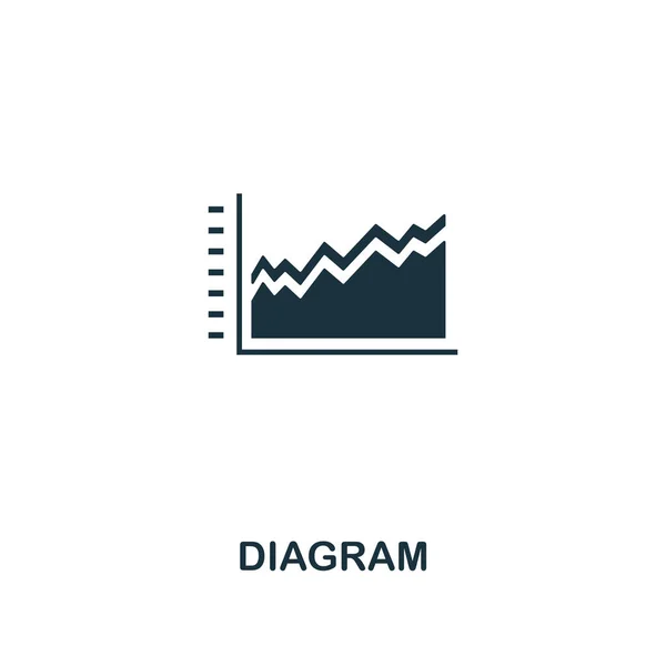 Diagrammsymbol. Hochwertiges Design aus der Sammlung von Business-Ikonen. Perfektes Pixel-Diagramm-Symbol für Webdesign, Apps, Software, Drucknutzung — Stockvektor