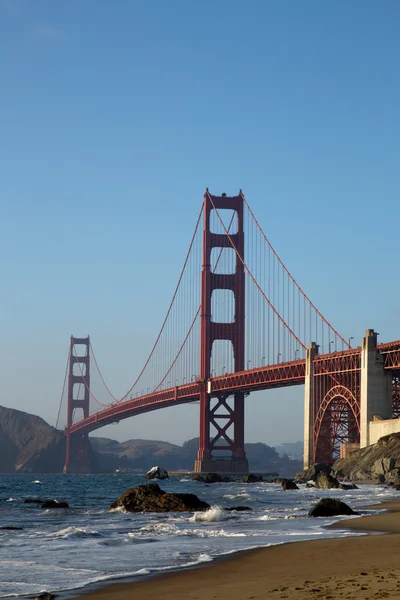 Golden Gate Bridge au coucher du soleil, San Francisco — Photo