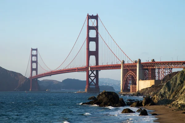 Golden Gate Bridge au coucher du soleil, San Francisco — Photo