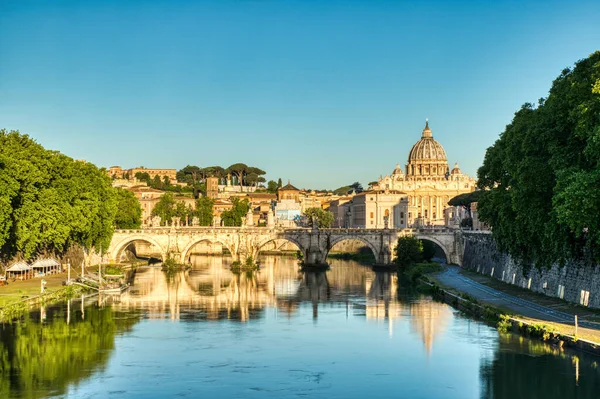 Peter Cathedral Rome Sunset Italy — Stock Photo, Image