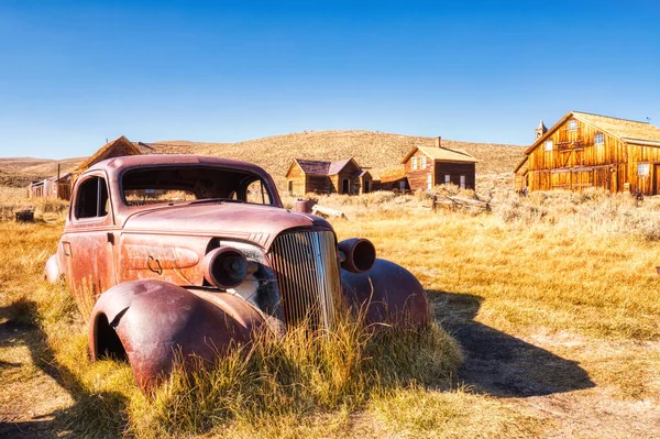 Bodie Ghost Town Daki Eski Araba California Daki Tarihi Eyalet — Stok fotoğraf