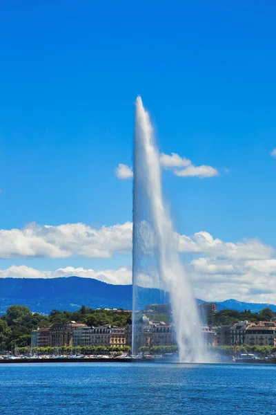 Genfer Stadtbild Einem Sonnigen Sommertag Schweiz Europa — Stockfoto