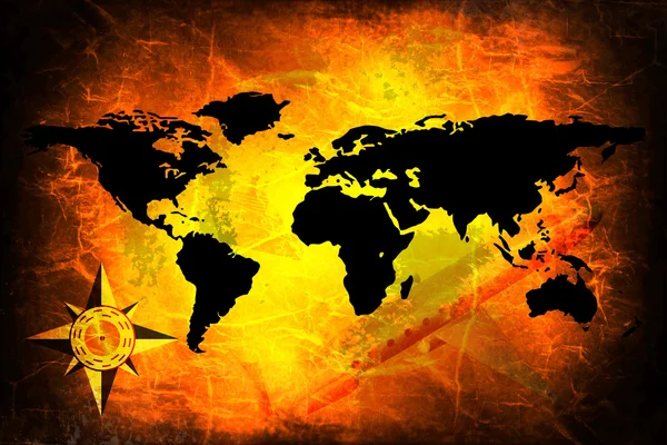 Grunge Dünya Haritası