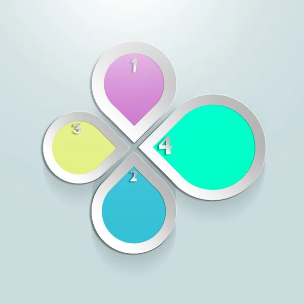 Renkli bilgi-grafik kabarcıkları