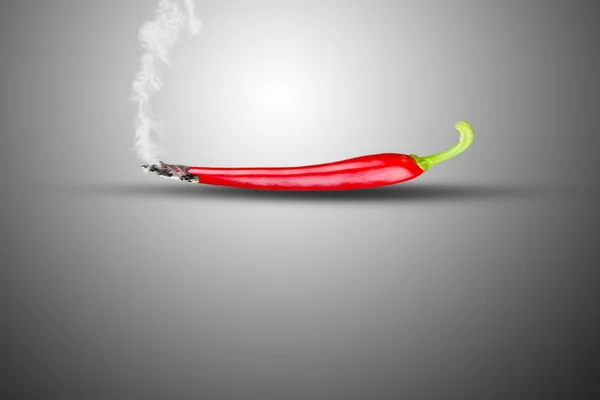 Roken hete chili — Stockfoto